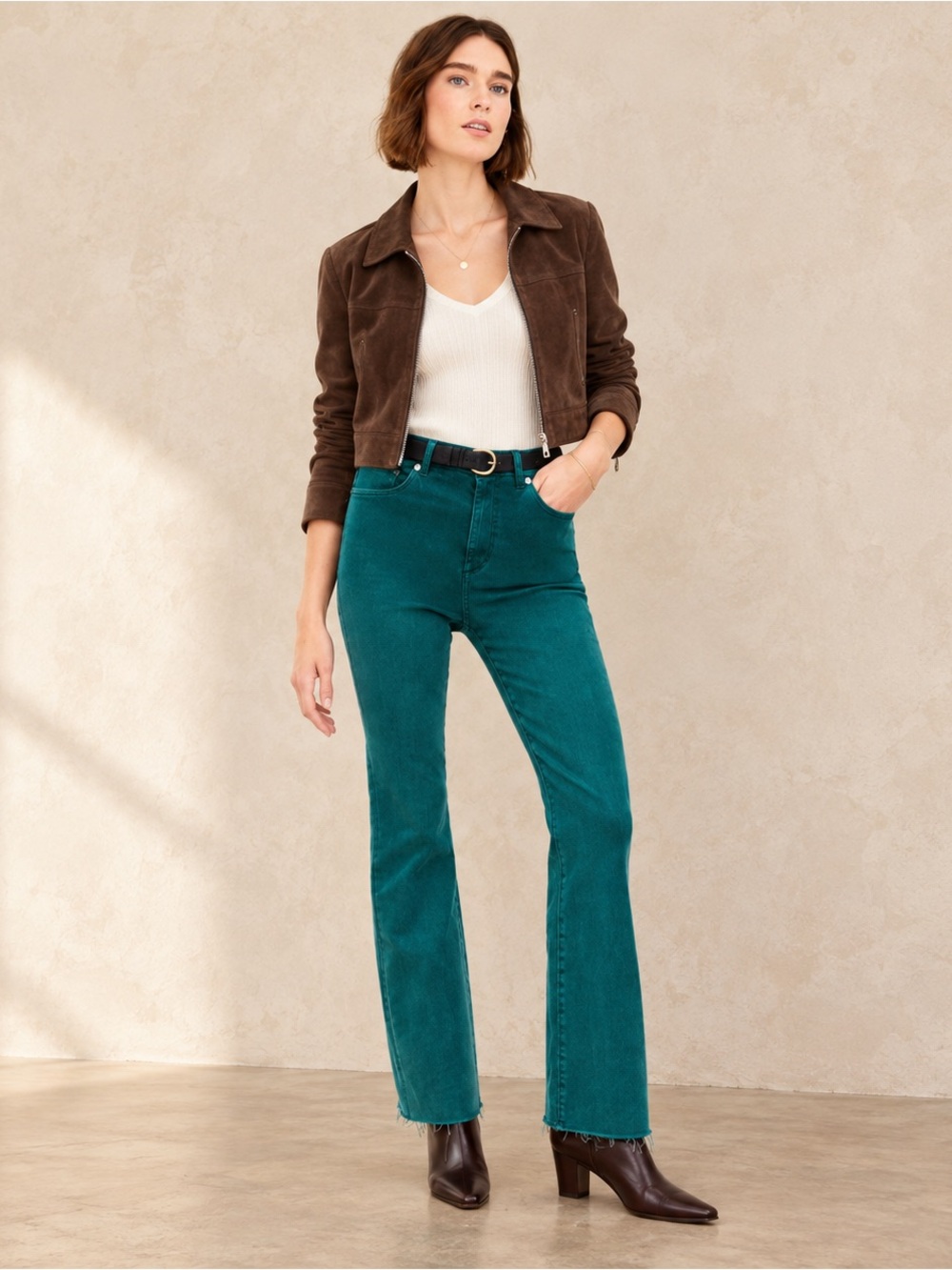 LOFT High Rise Flare 12 Petite